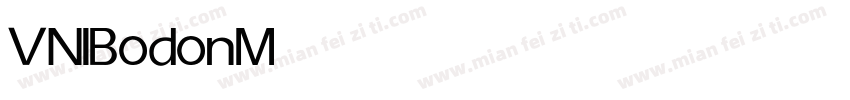 VNIBodon Medium字体转换
